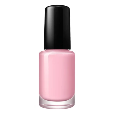 light pink nail polish bottle sticker