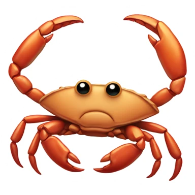 Crab holding sigh “HOOKS” sticker