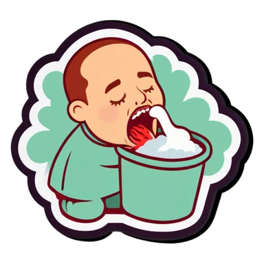 Vomiting  sticker