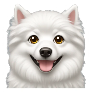 white spitz sticker