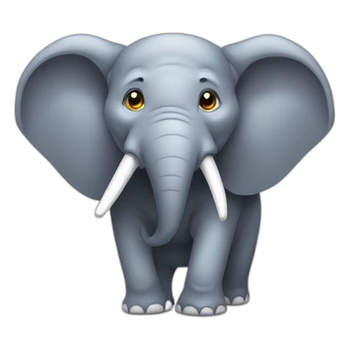 éléphant sur souris sticker