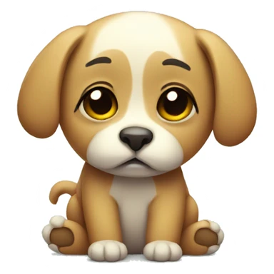 cute sad animal sticker