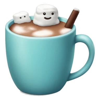 Hot cocoa with marshmallow  sticker