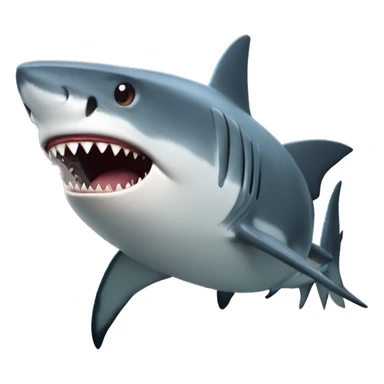 Shark attack sticker