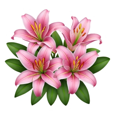 Pink lilies sticker