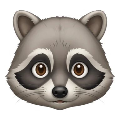 a sick raccoon  sticker