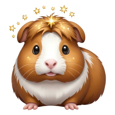 guinea pig with sparkles emoji sticker