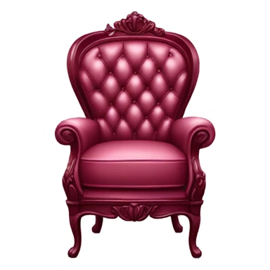 burgundy luxury chair sticker
