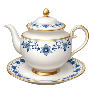 porcelain tea cups sticker