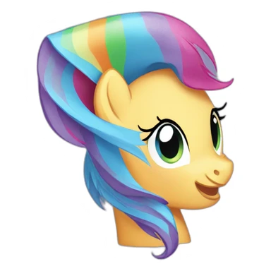 rainbow my little pony sticker