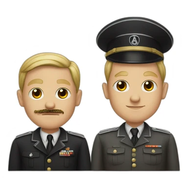 Hitler and his friend sticker