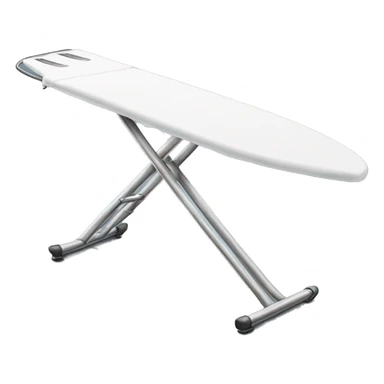 Isolated realistic full length ironing board  sticker