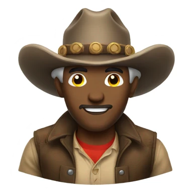 Mushroom cowboy sticker