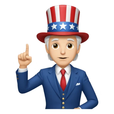 onkel sam pointing sticker