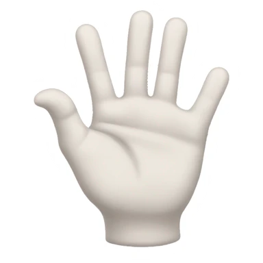 Emoji with a hand that looks like it says wait sticker