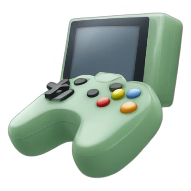 caca avec une manette de jeu  sticker