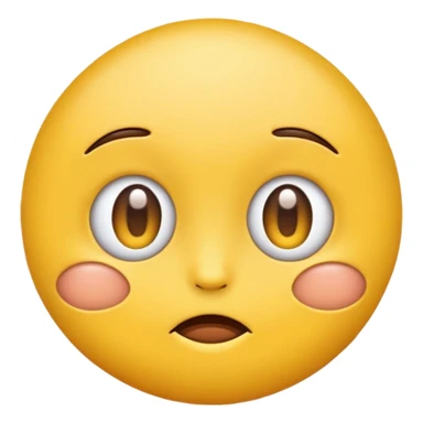Yellow emoji with one eye twitching sticker