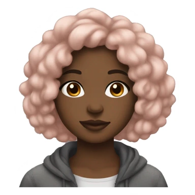 Aesthetic black girl cozy sticker