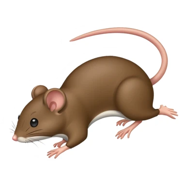 une souris qui fait un saut en longueur sticker