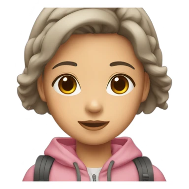 girl traveling in japan sticker