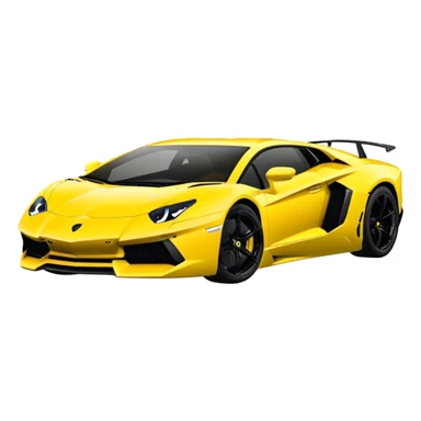 Lamborghini Aventador - Lamborghini (Model Year: 2021) (Iconic colour: Yellow) sticker