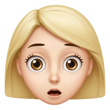 Face whit Eye pop for surpirse sticker