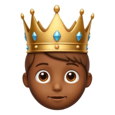 There is a hazelnut with a crown on his head sticker
