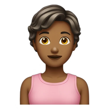 Fille courte sticker