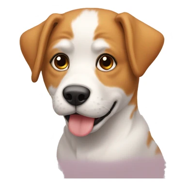 Chien sur un chat sticker