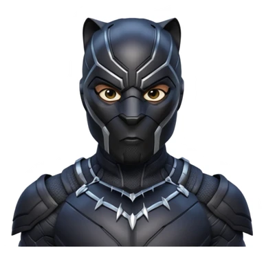 black panther marvel superhero full mask upper body shot sticker