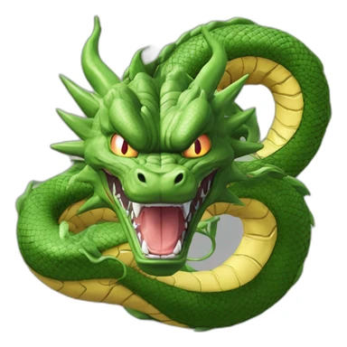shenron from dragon ball z with dragon ball sticker