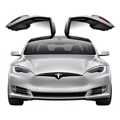 Tesla Model S - Tesla (Model Year: 2022) (Iconic colour: Silver) sticker