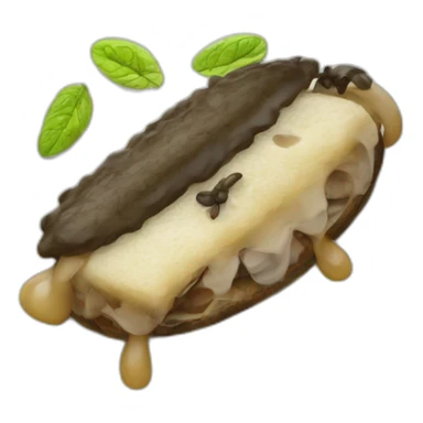 une mouche qui caca  mange sticker