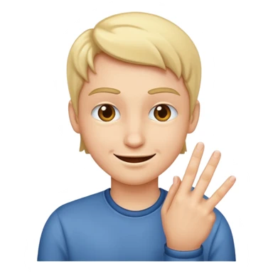 Face smirking and pinching fingers  sticker