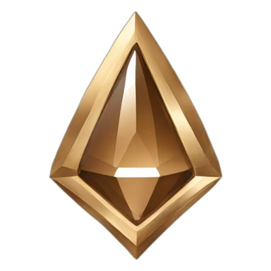 insignia de diamante bronce sticker