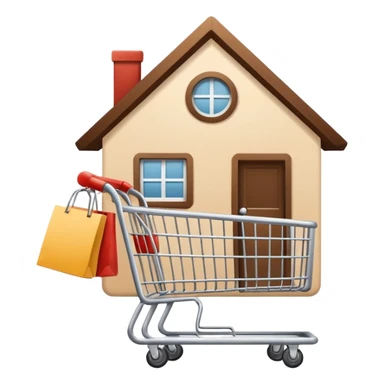 generate a emoji for my app for -home, account, cart, and tag. Note that use only lines without background sticker