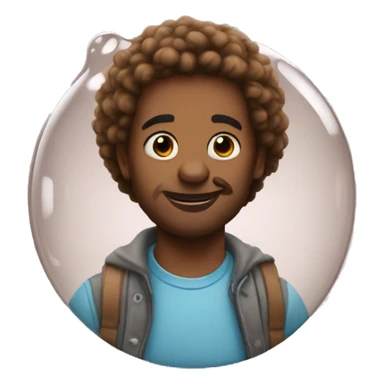 Bubble ti brown sticker