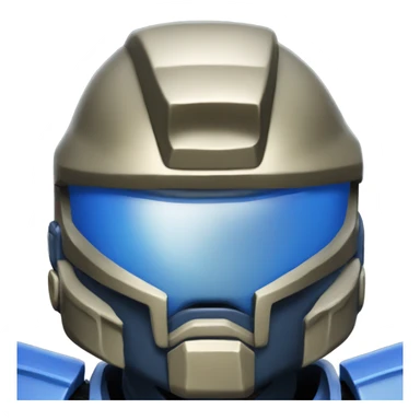 Halo Spartan blue armor sticker