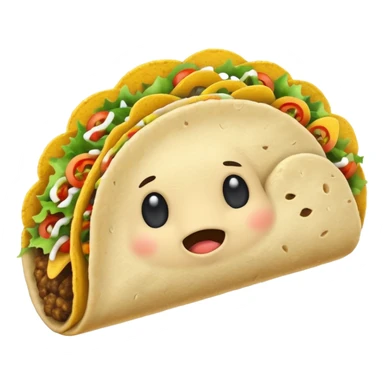Stormy cloud with tacos coming out sticker