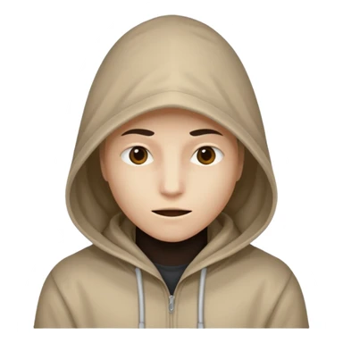 Mysterious Person with a hood and a shadow onto of there face￼ sticker