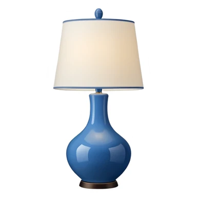 blue table lamp  sticker