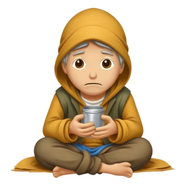 beggar who is also a homeless person sticker