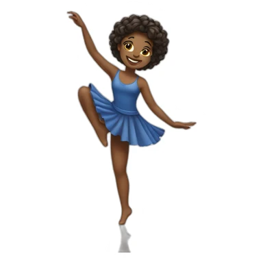 Dancing girl  sticker