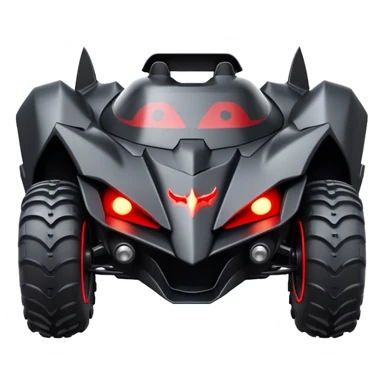 batmobile atv banshee front with a smile sticker
