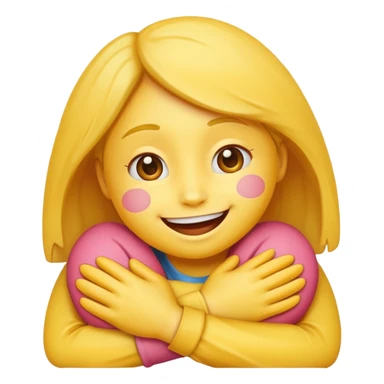 A hug emoji sticker