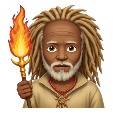 Burning Spear holds Burning Spear  sticker