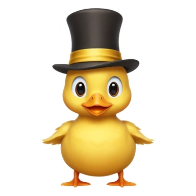 baby duck with magician’s hat
 sticker