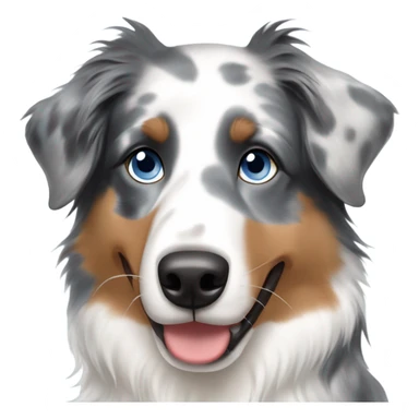 Australian shepherd blue Merle with one blue eye sticker