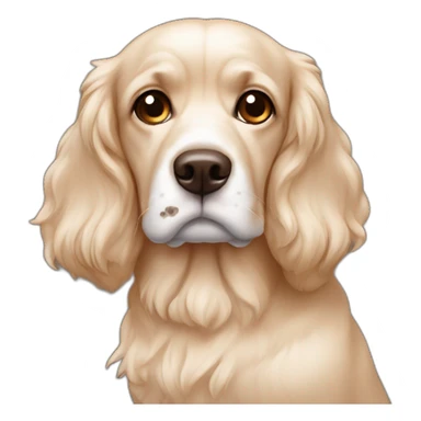 Cocker dormindo olhos fechados sticker