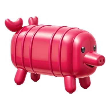   jeff koons style inflatable abstract SPAM MEAT sculpture  sticker